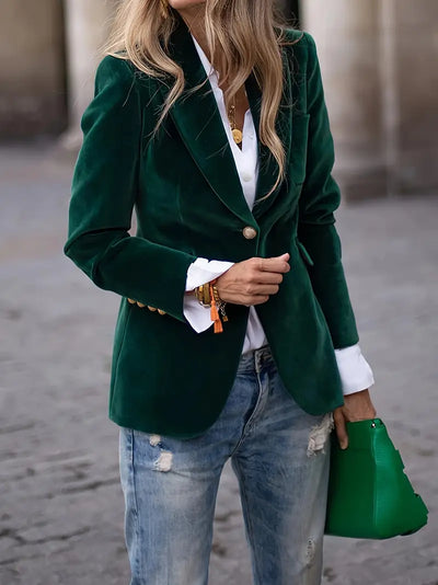 Selene | Tailored Velvet Blazer