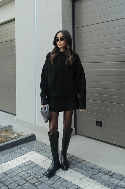 Rose | Knitted Sweater + Skirt