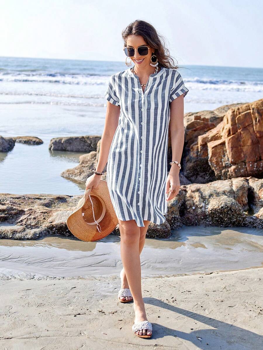 Maggy | Striped Shirt Dress