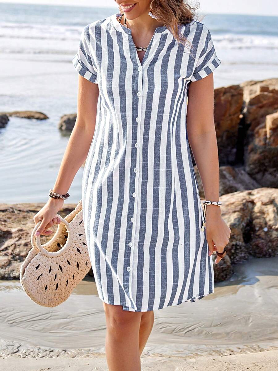 Maggy | Striped Shirt Dress