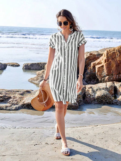Maggy | Striped Shirt Dress