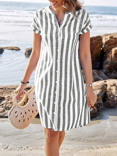 Maggy | Striped Shirt Dress