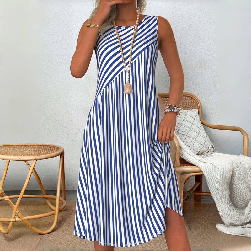 Heidi | Sleeveless Striped Dress