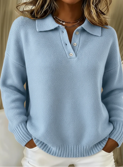 Kate's | Soft Knit Polo Sweater