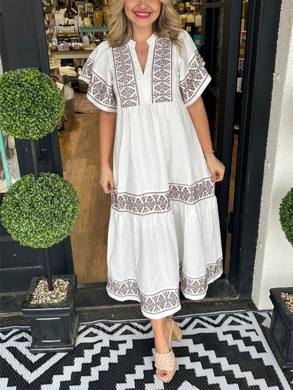 Nancy | V-Neck Maxi Dress