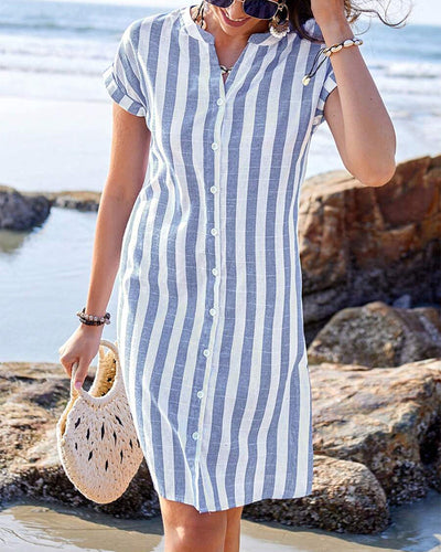Maggy | Striped Shirt Dress