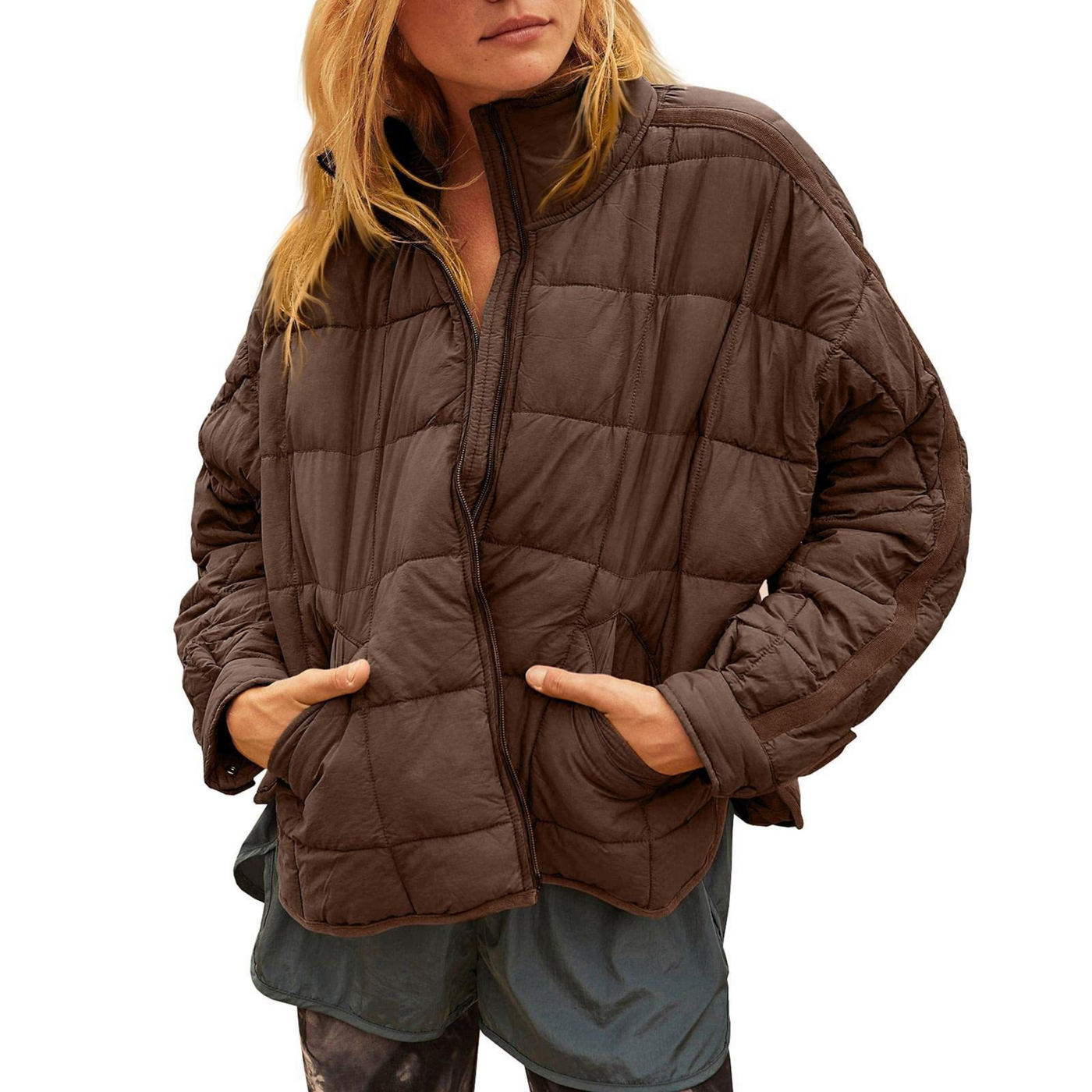 April | Lightweight Zip Puffer Jacket
