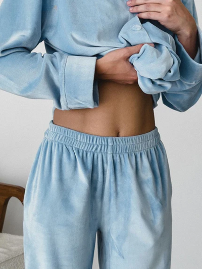 Alissa | Baby Blue Pajama Set