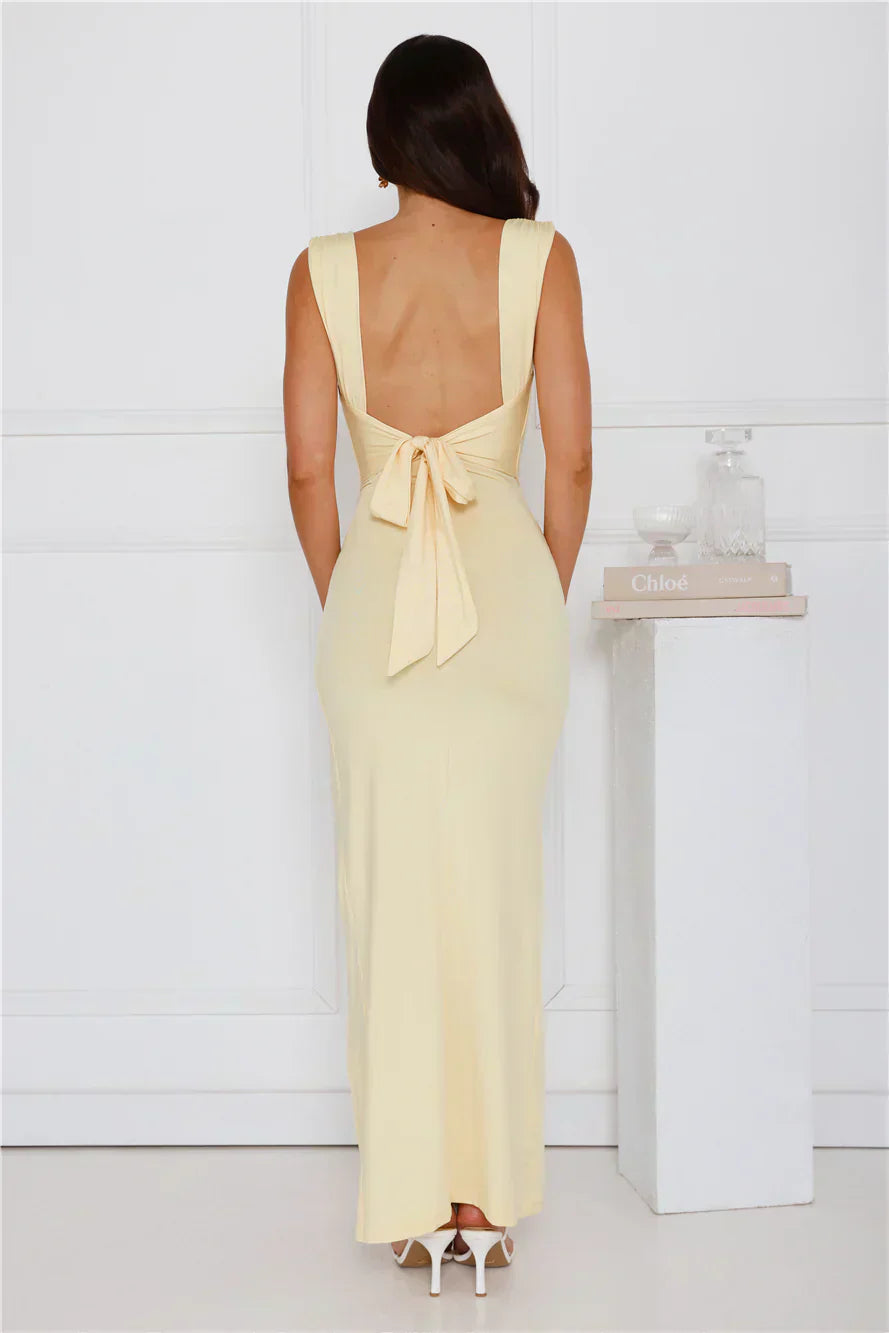 Michelle | Open Back Maxi Dress