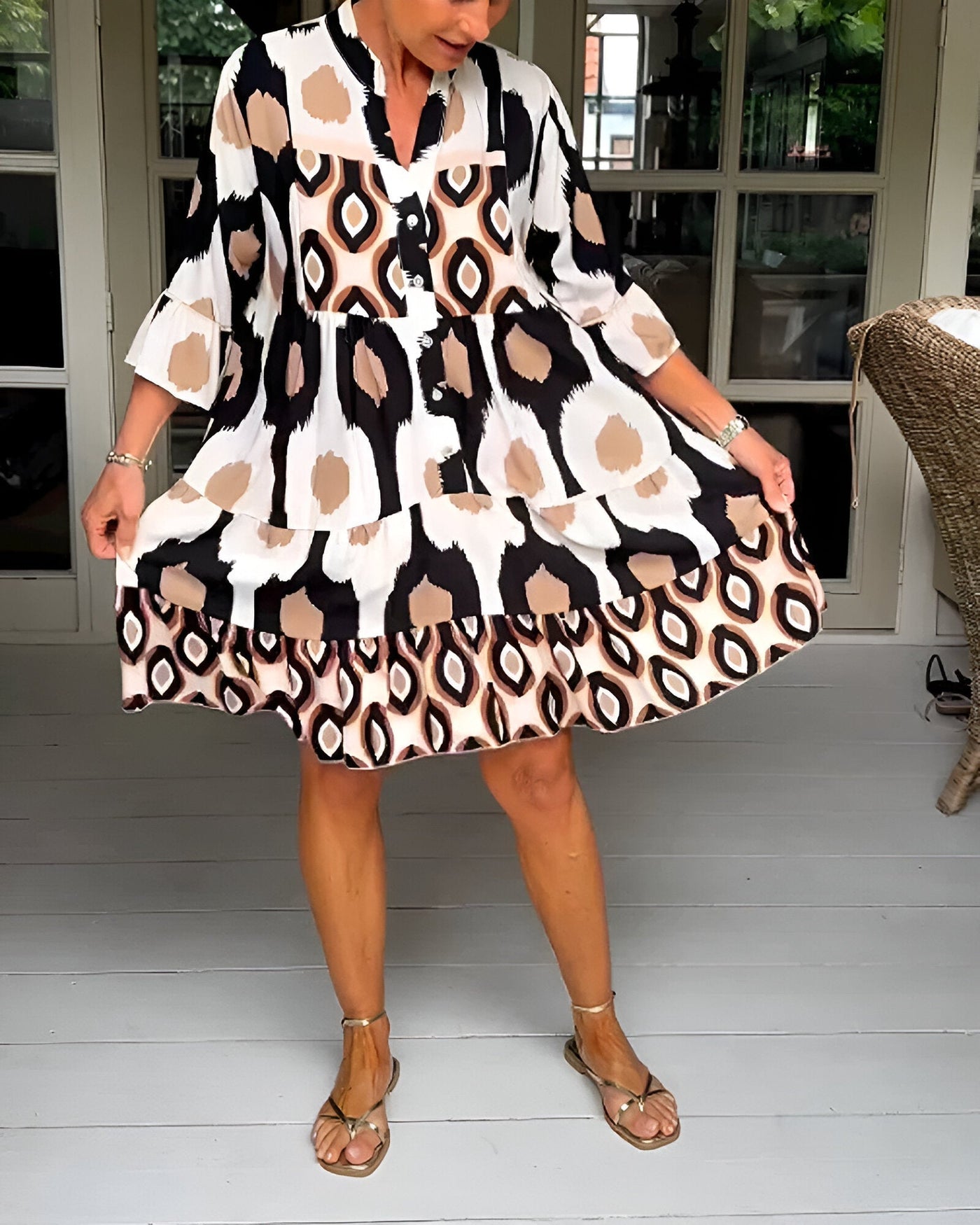 Mia | Button Midi Dress