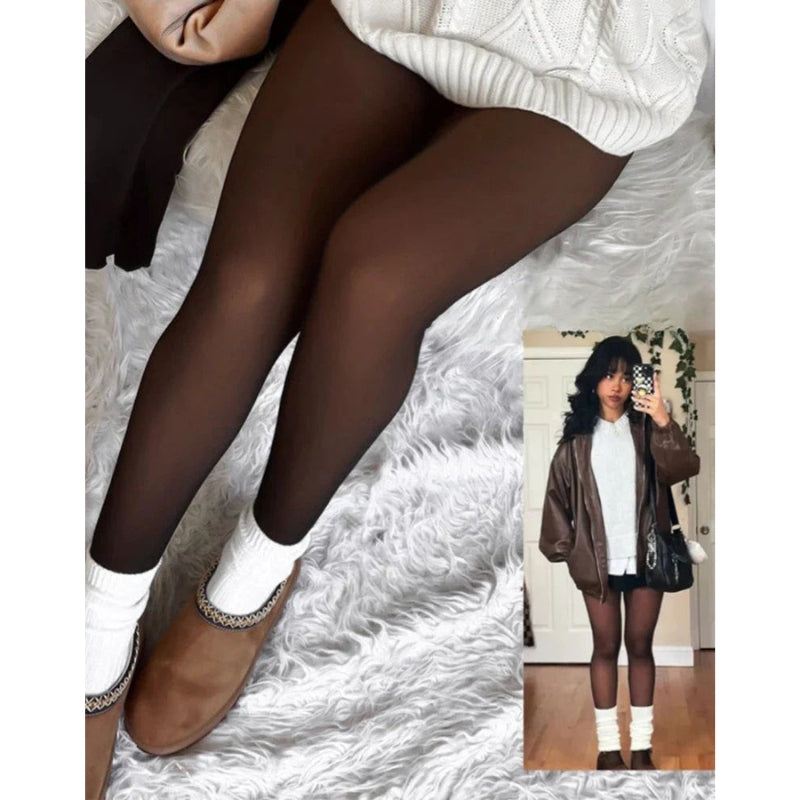 Fleece Lined Translucent Tights