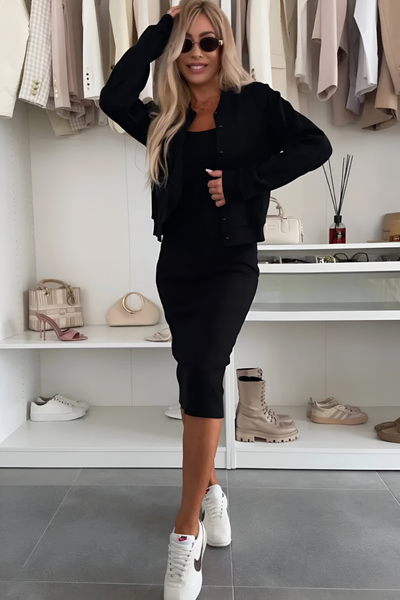 Manon | Dress and Cardigan Set