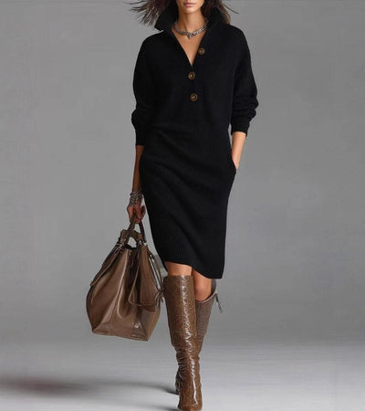 Kate's| Warm Knit Dress, Elegant and Comfortable
