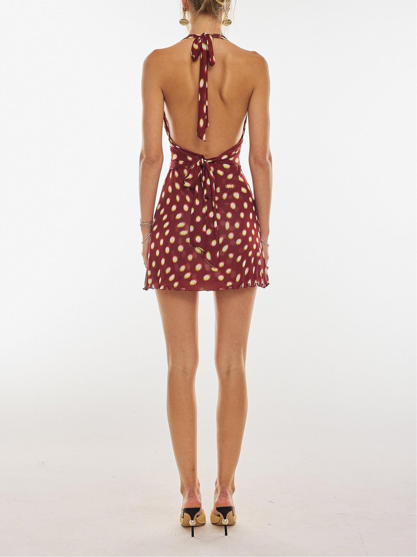 Lycra | Polka Dot Mini Dress