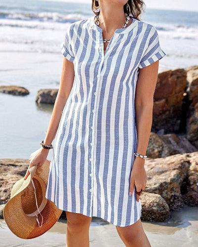 Maggy | Striped Shirt Dress