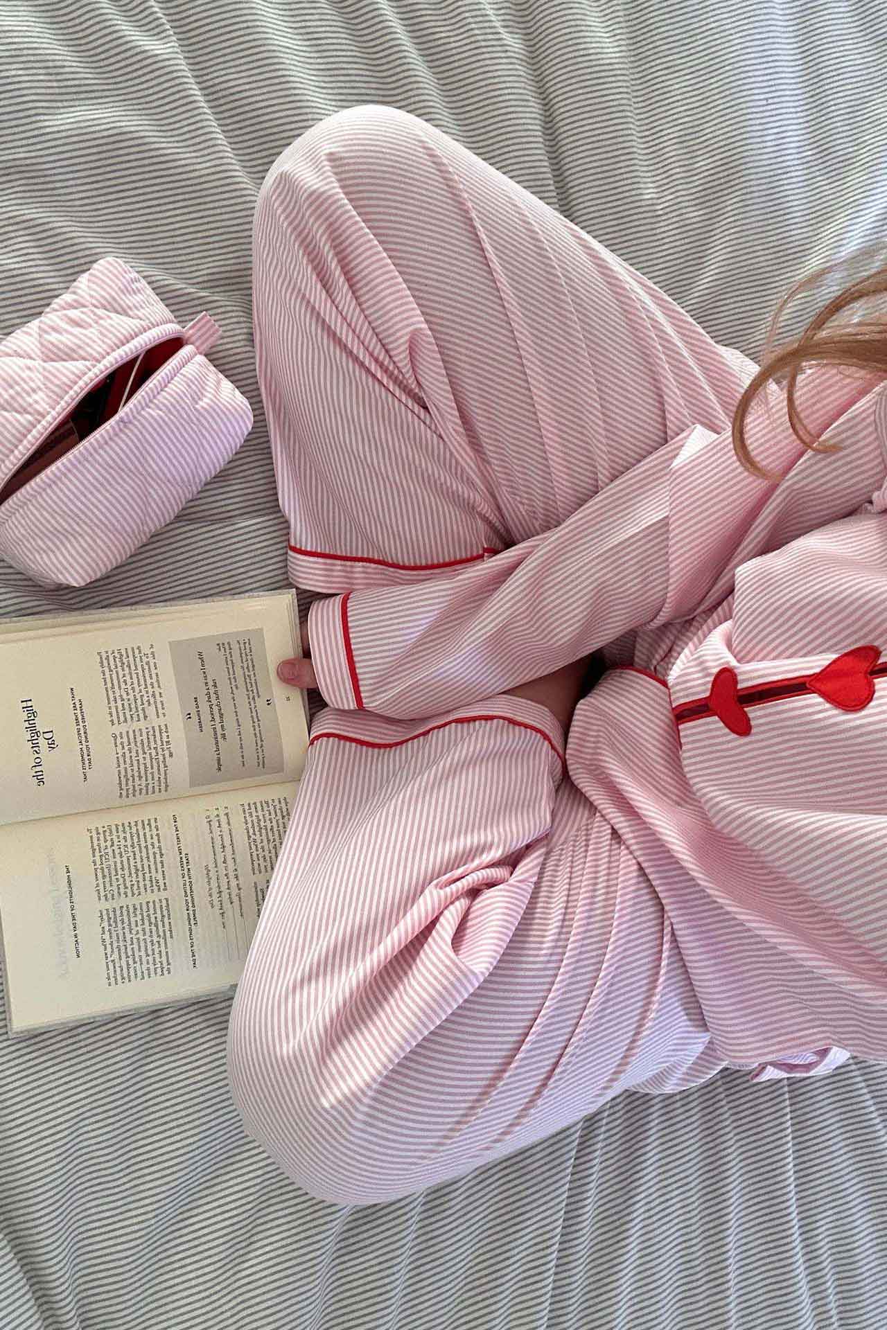 Lily Pink Heart Pajama Set
