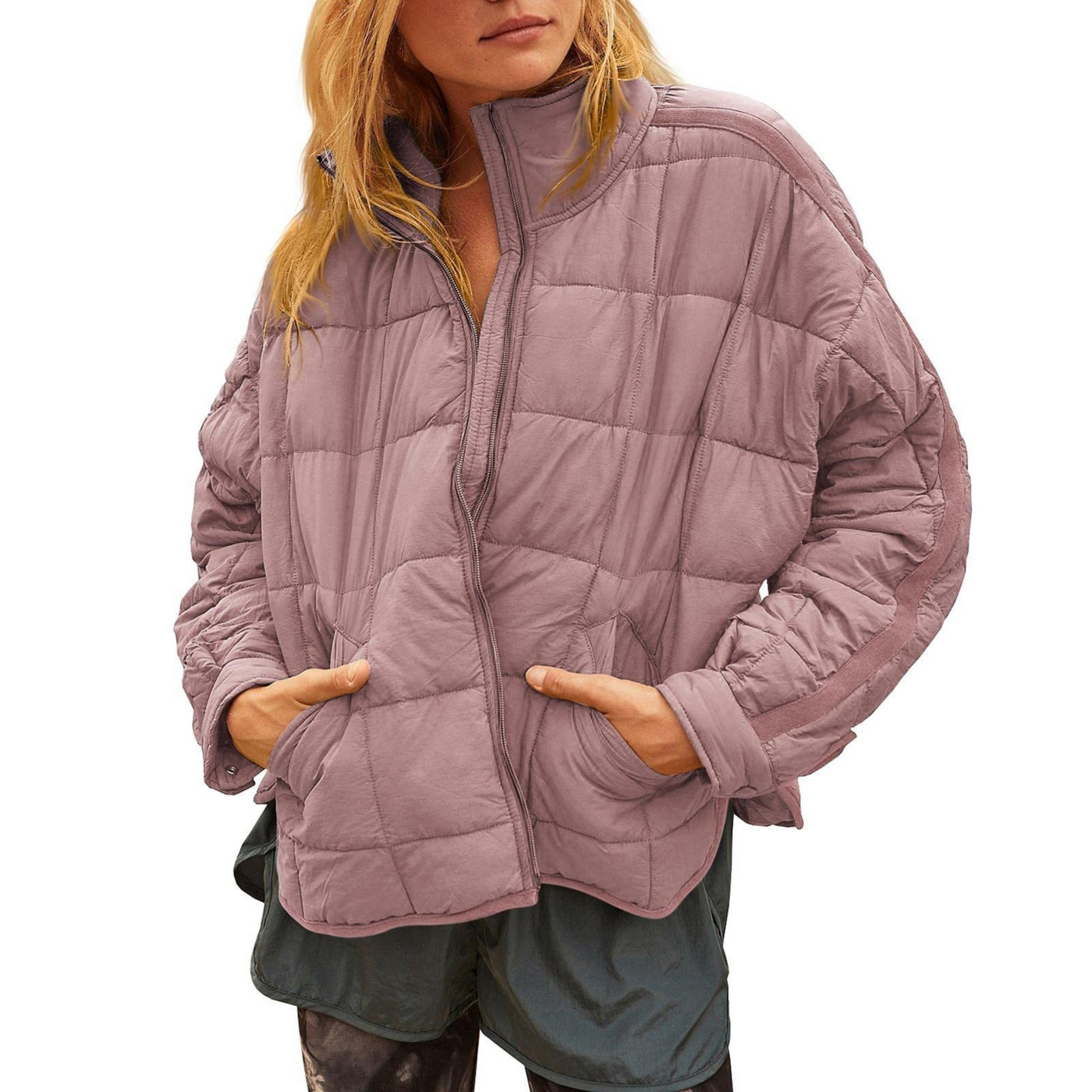April | Lightweight Zip Puffer Jacket