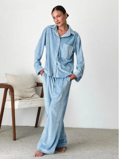 Alissa | Baby Blue Pajama Set
