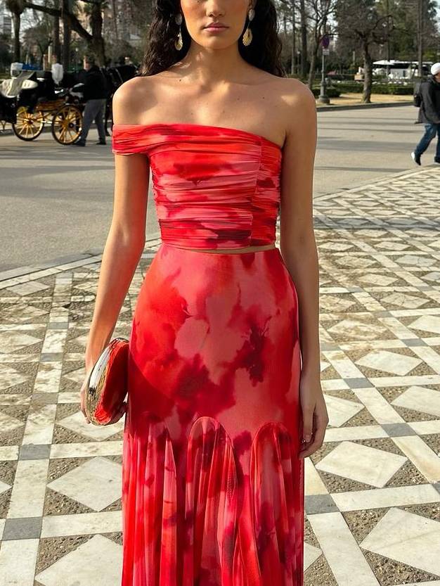Yara | Red Two-Piece Set
