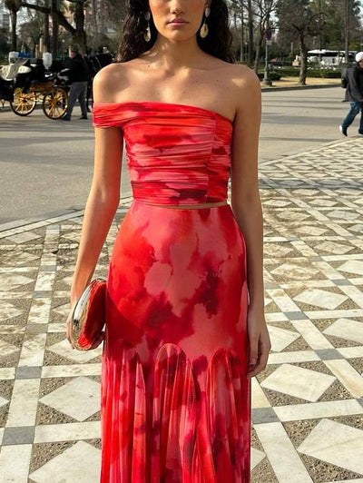 Yara | Red Two-Piece Set