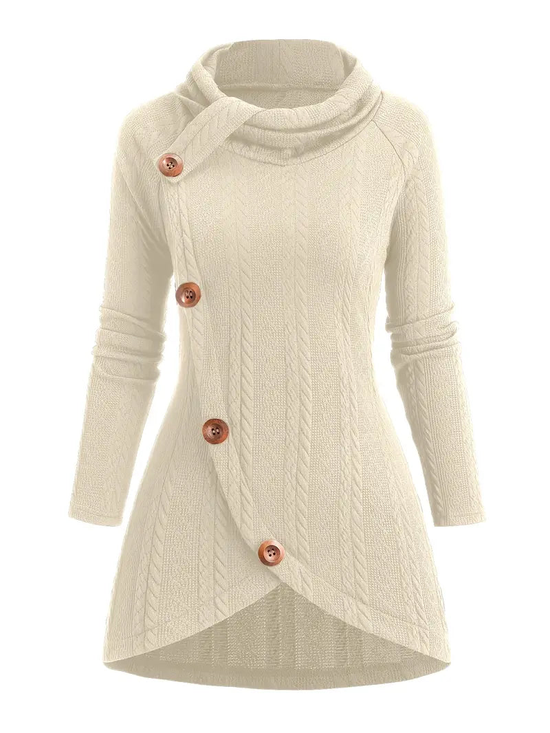 Kate's - Casual Knitted Cardigan With Button