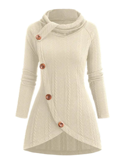 Kate's - Casual Knitted Cardigan With Button