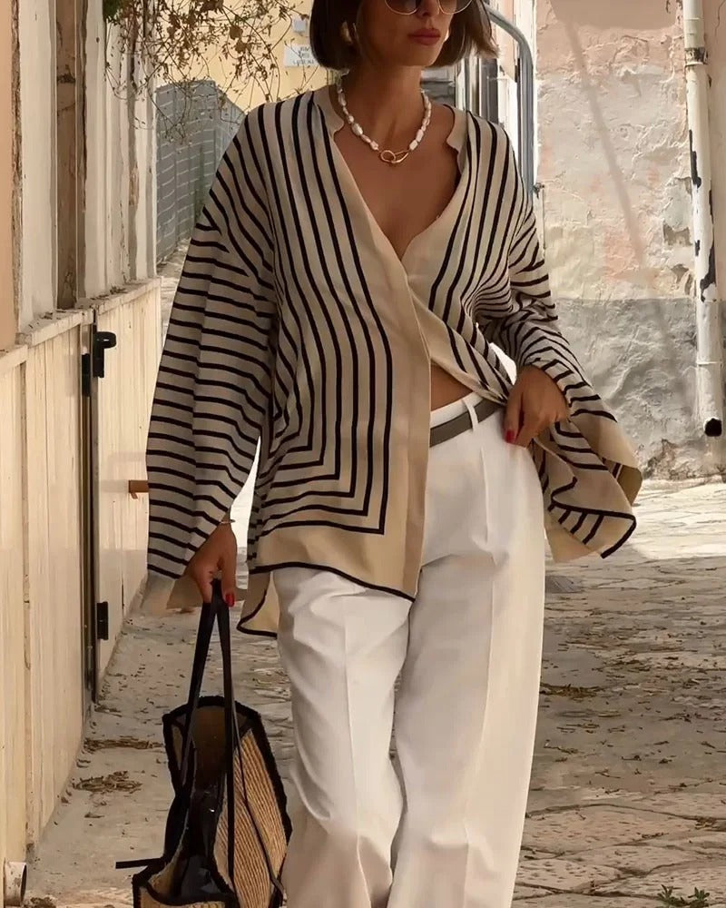 Rose | Striped Shirt
