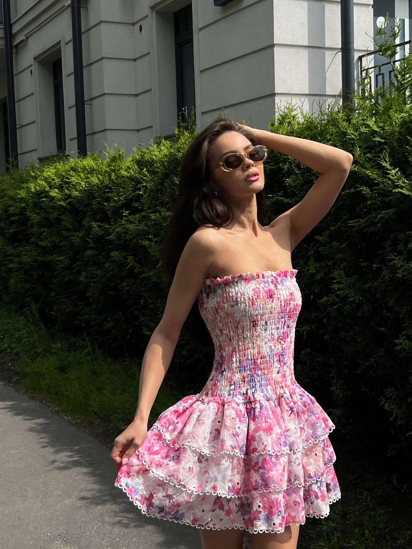 Rosaline | Elegant Frilled Dress