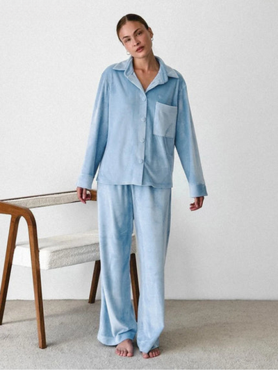 Alissa | Baby Blue Pajama Set