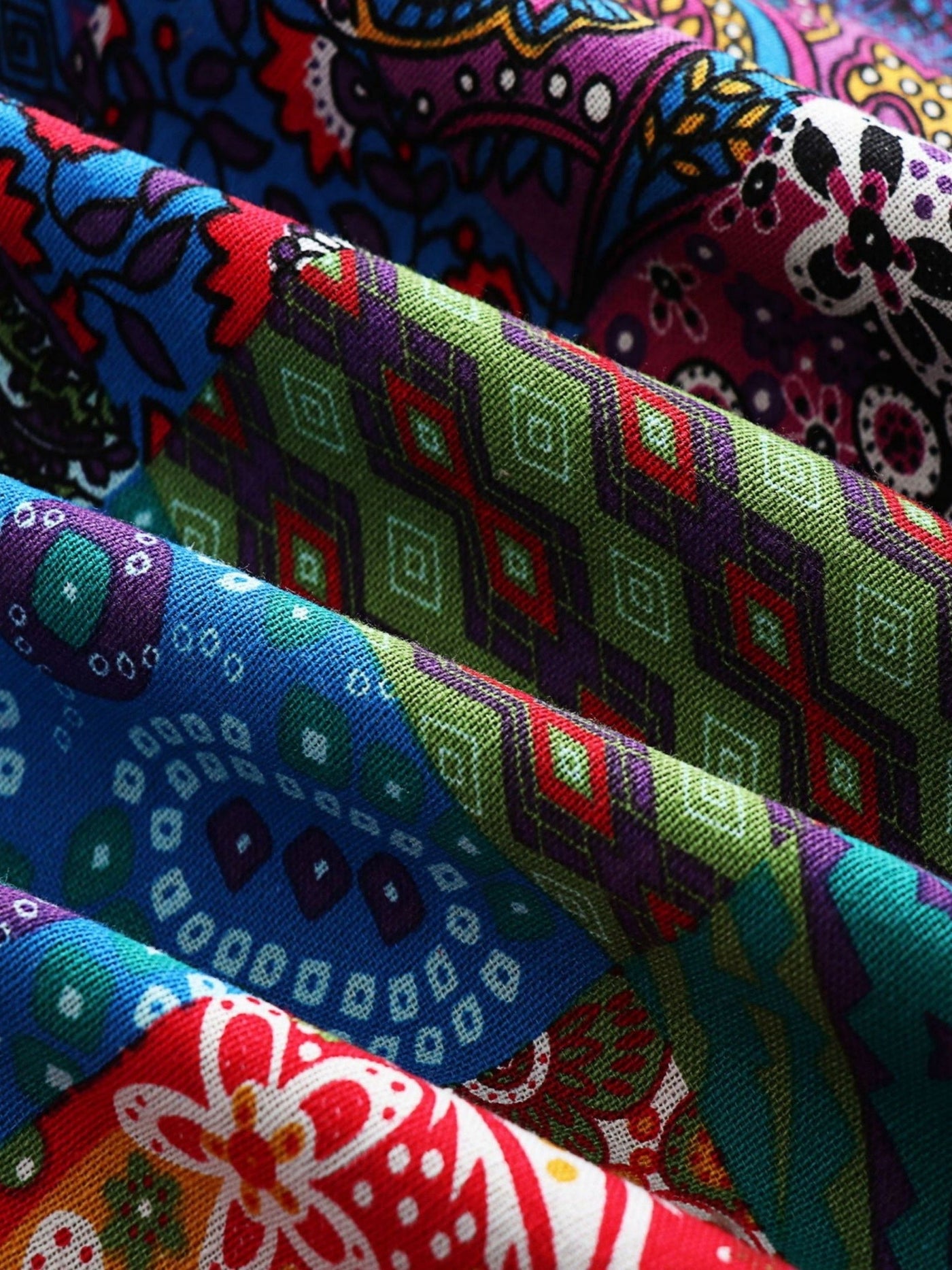 Kate's - Patchwork Coat Boho Hooded Winter Jacket