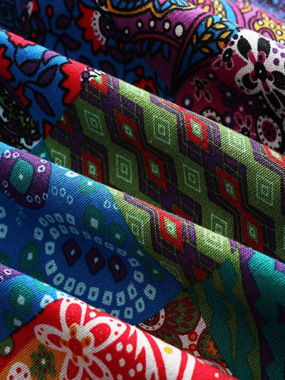 Kate's - Patchwork Coat Boho Hooded Winter Jacket