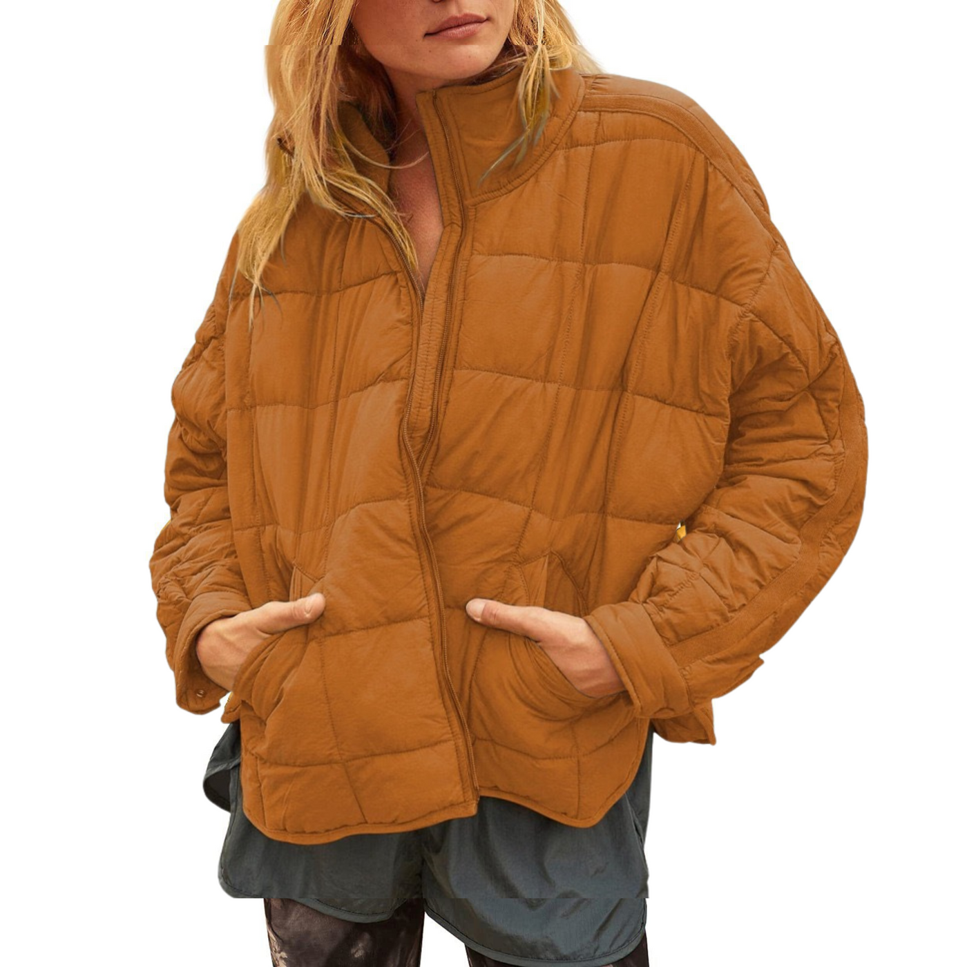 April | Lightweight Zip Puffer Jacket