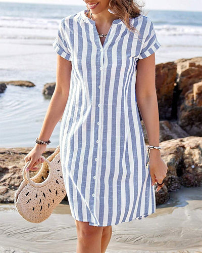 Maggy | Striped Shirt Dress