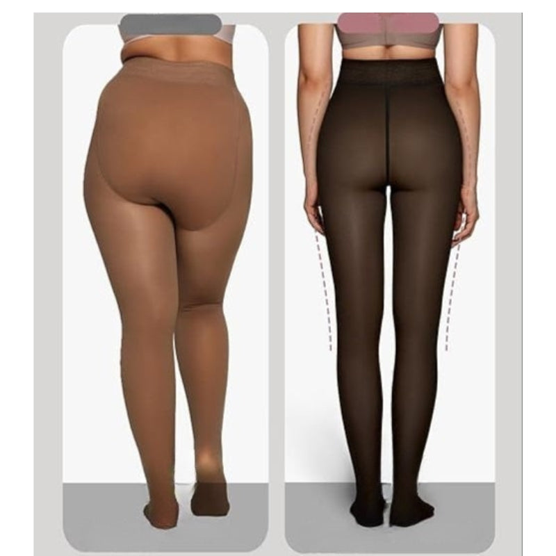 Fleece Lined Translucent Tights