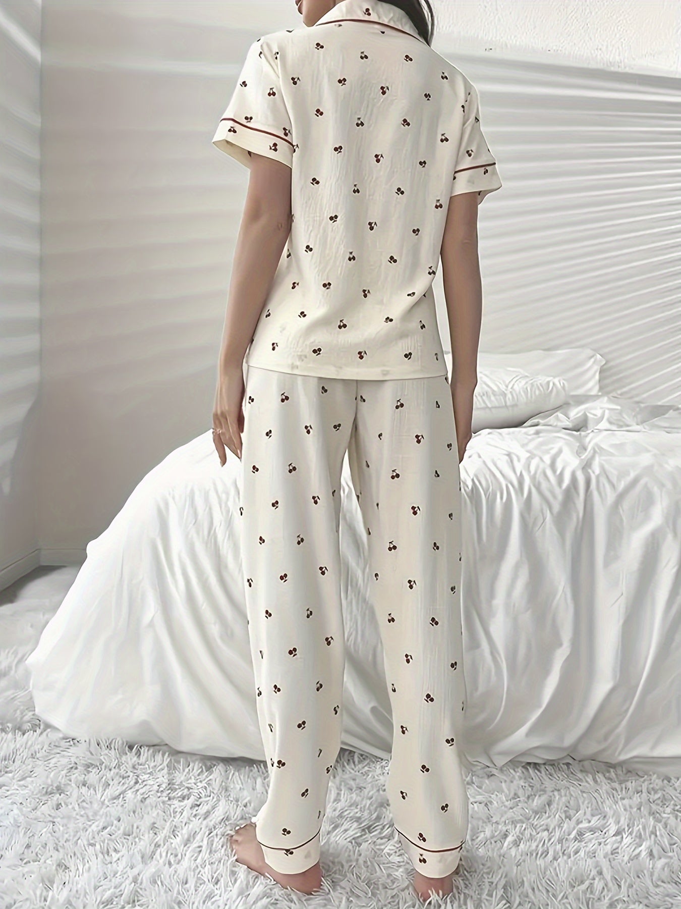 Rose | Cherry Pajama Set
