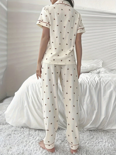 Rose | Cherry Pajama Set