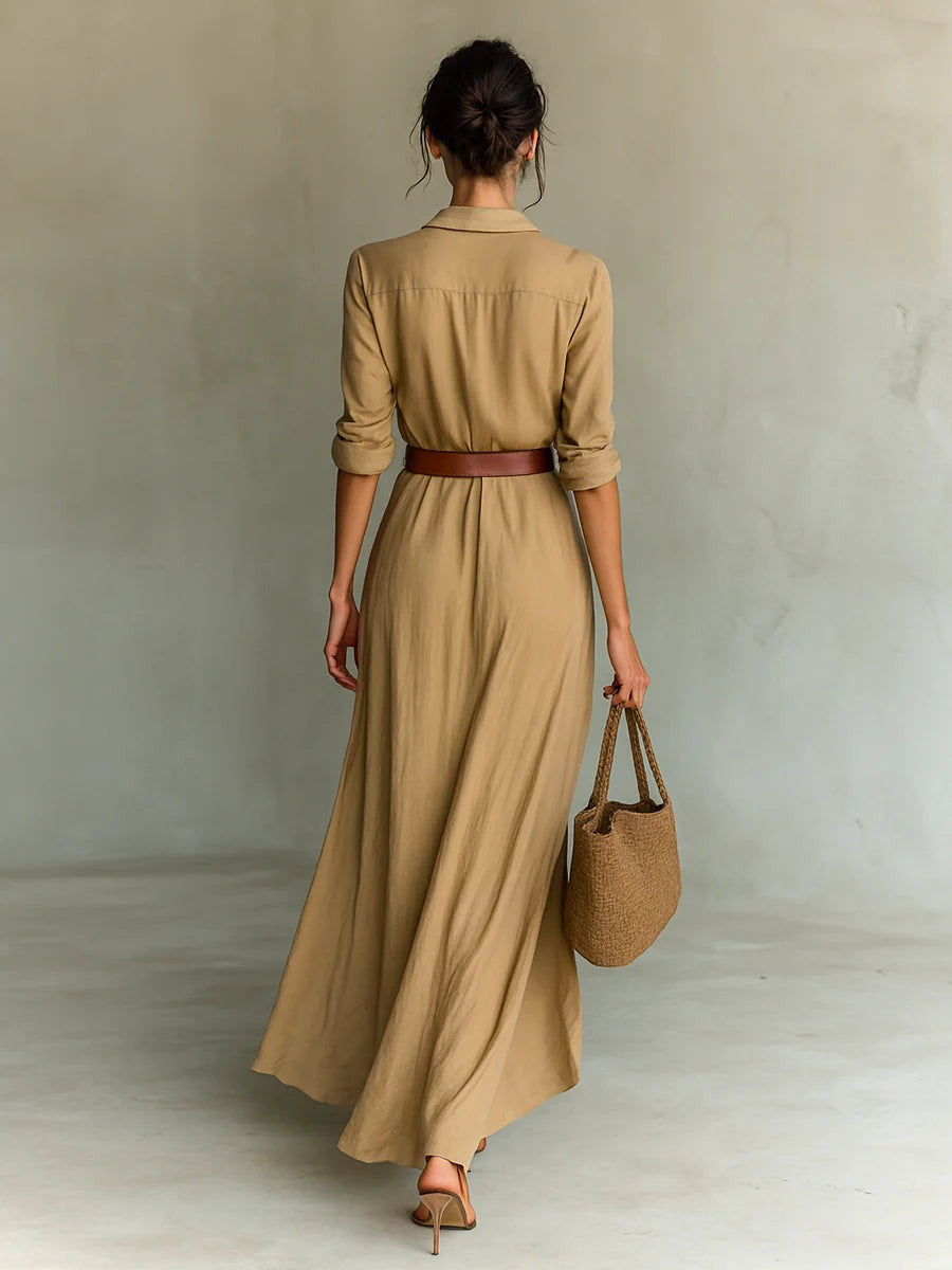 Lauren | Belted Maxi Dress