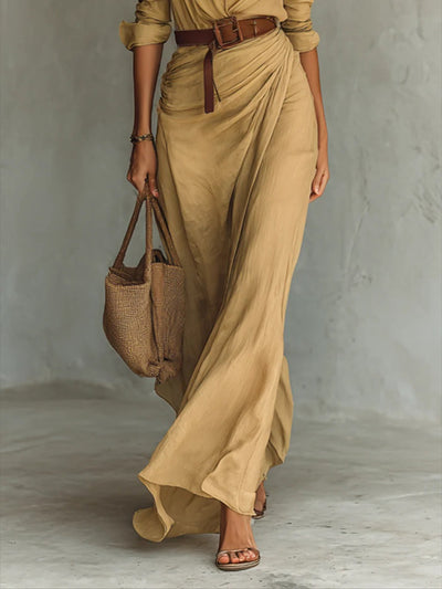 Lauren | Belted Maxi Dress