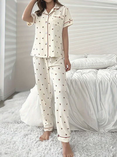 Rose | Cherry Pajama Set