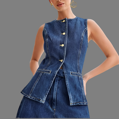 Lorna | Denim Two-Piece Set