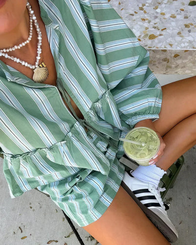 Grace | Summer Striped Two-Piece Set
