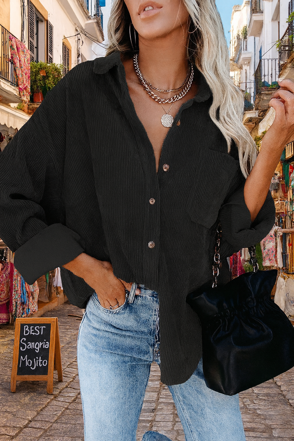 Tess-Boutique Oversized Autumn Blouse