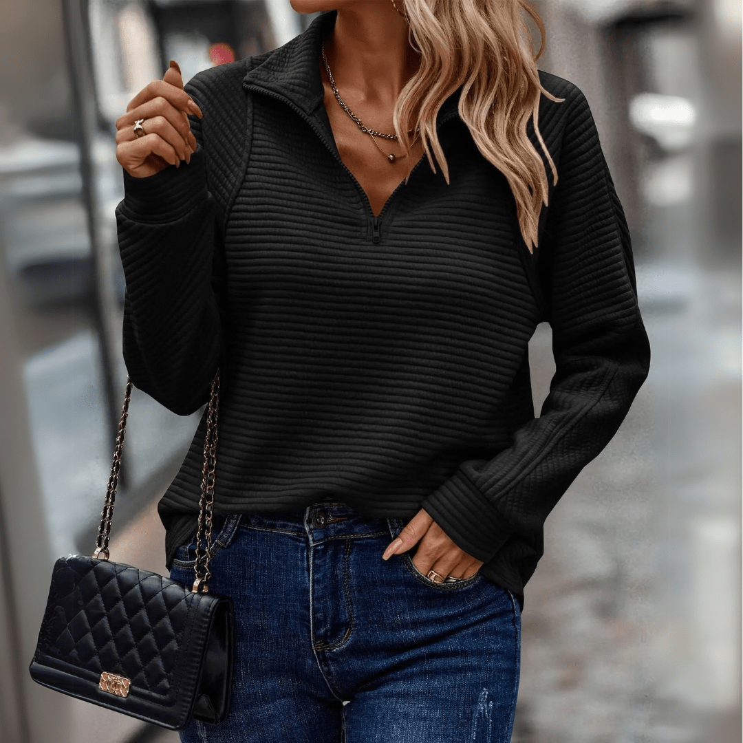 Kate's| Chic Half-Zip Pullover