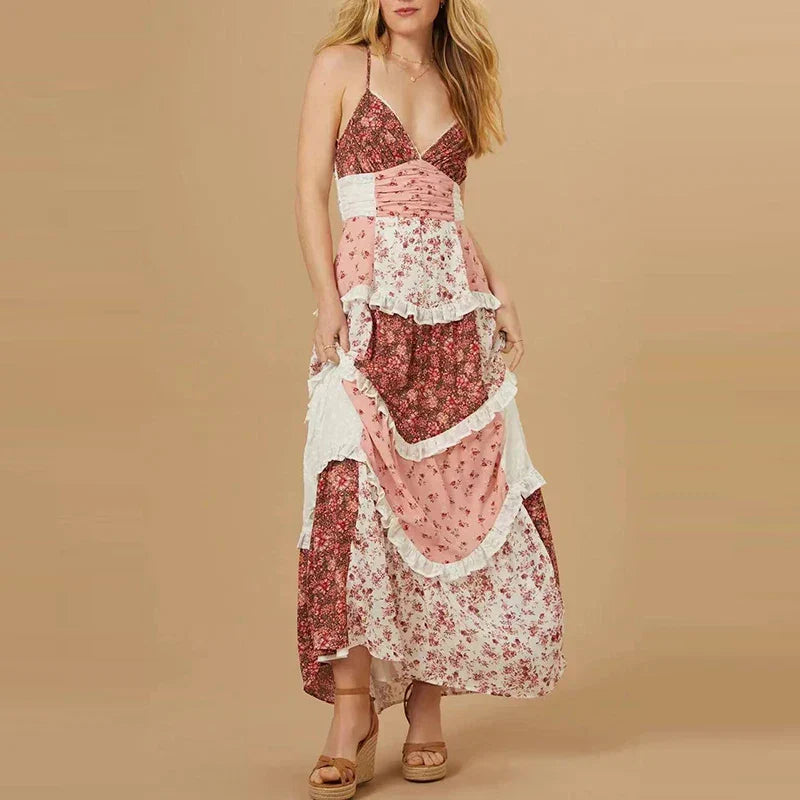 Shirley | Pleated Floral Dress