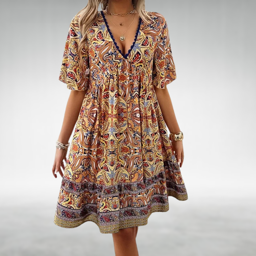 Marielle | Tummy Coverage Boho Dress