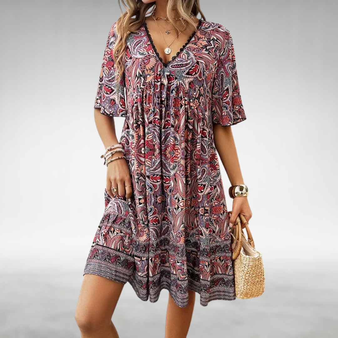 Marielle | Tummy Coverage Boho Dress