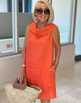 Kirsty | Draped Neck Shift Dress