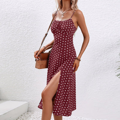 Quincy | Dotted Midi Dress