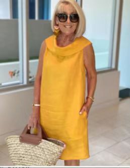 Kirsty | Draped Neck Shift Dress