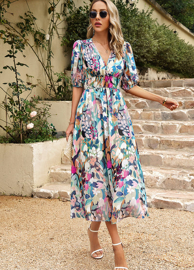 Jane | Elegant Floral Dress
